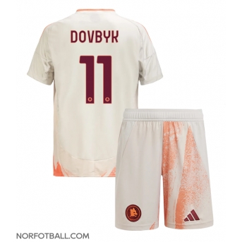 Billige Fotballdrakt AS Roma Artem Dovbyk #11 Replika Bortedraktsett Barn 2024-25 Kortermet (med bukser)
